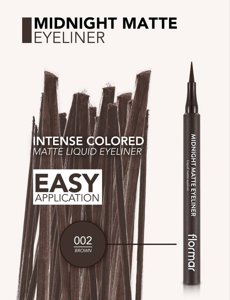 Flormar Matte Eyeliner Pencil Midnight Brown 02