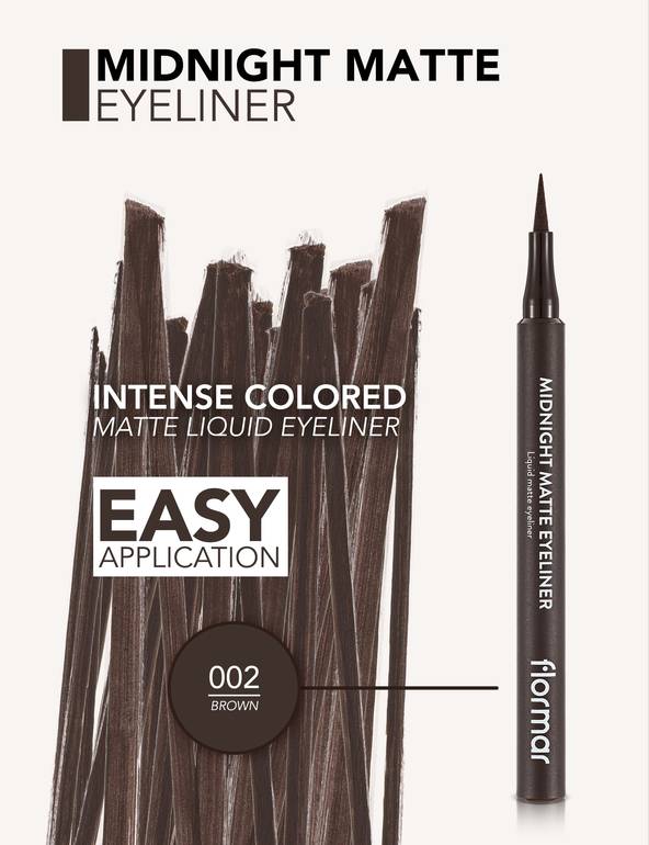 Flormar Matte Eyeliner Pencil Midnight Brown 02