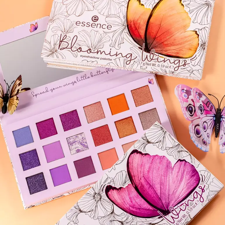 Essence Blooming Wings Eyeshadow Palette - 24 Colors
