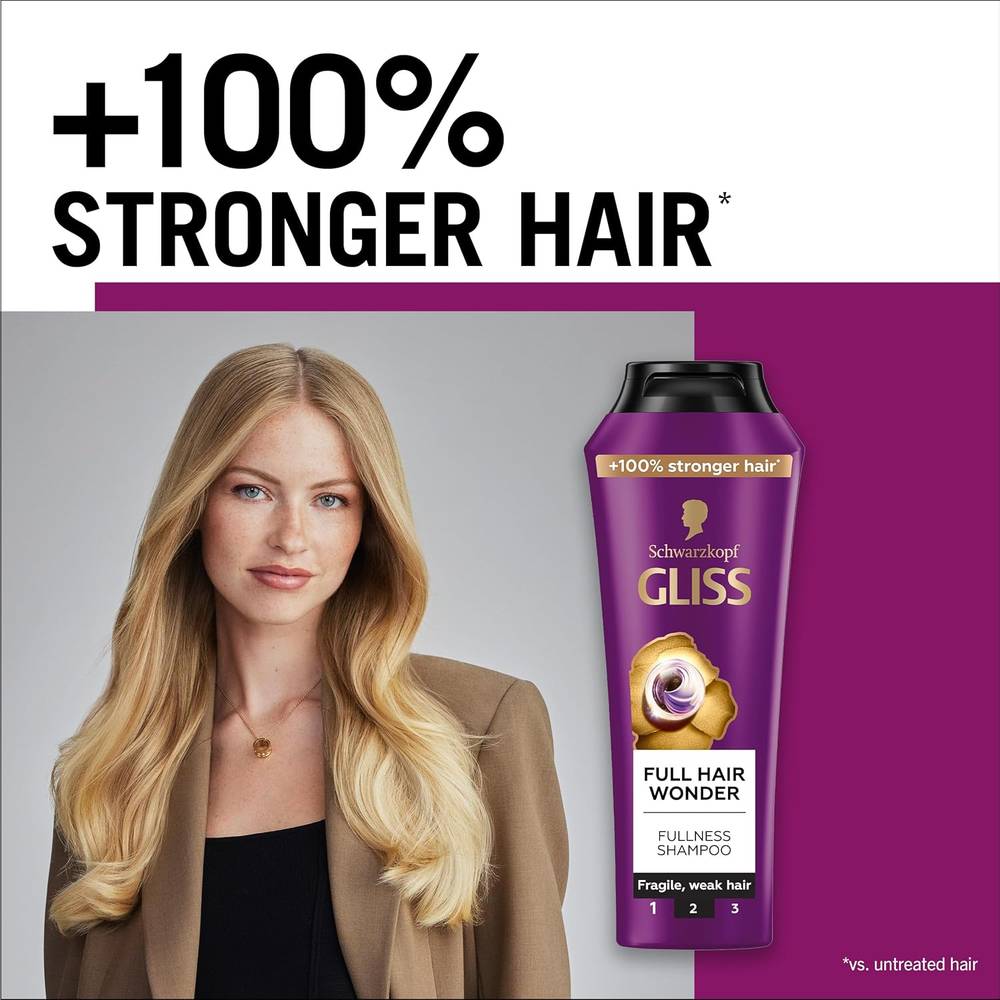 Schwarzkopf, Gliss Thick Hair Wonder Shampoo - 400ml
