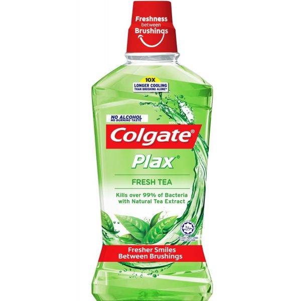 Colgate, Mouthwash Plax,Refreshing, Tea Alcohol, Free, - 500ml