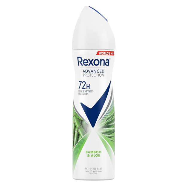 Rexona Bamboo deodorant spray for women, 72 hour protection