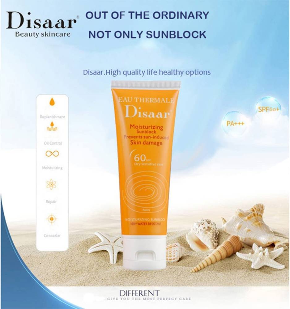 Disaar, moisturizing cream, with sunscreen, SPF 60+