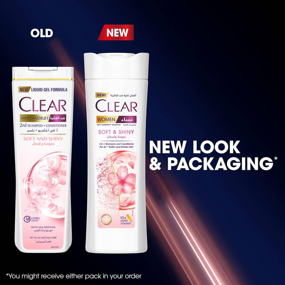 Clear, Shampoo + Conditioner, Shine - 600ml