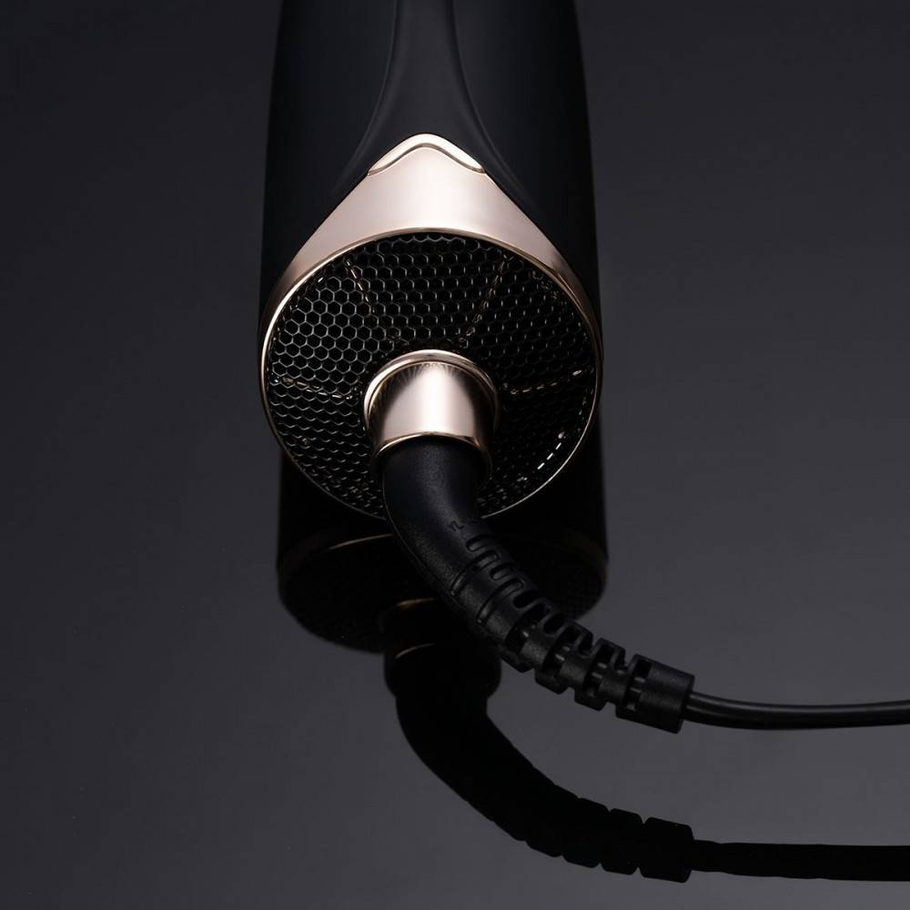 REBUNE hair styler consisting of two pieces, black color re-2108-2
