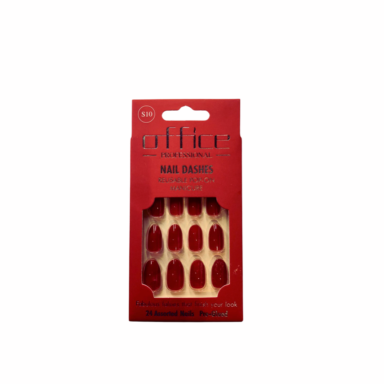 Office colored artificial nails S10