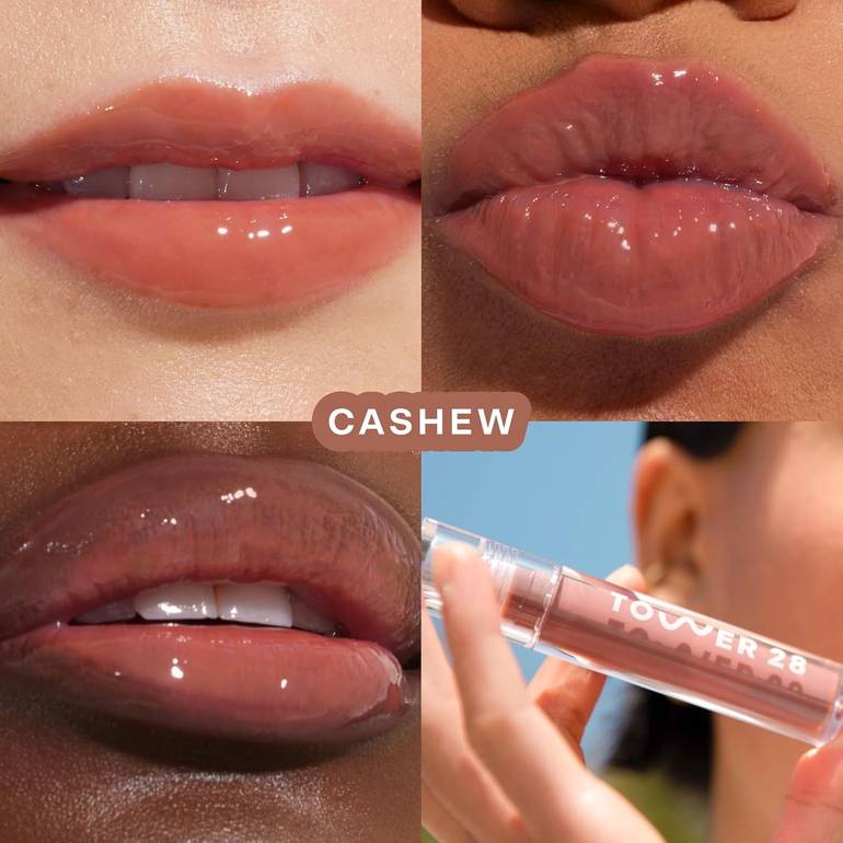Tower 28, Moisturizing Lip Gloss - Cashew