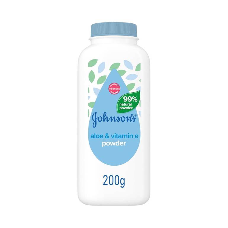 Johnson's Baby Powder with Aloe Vera, Double Strength - 200g