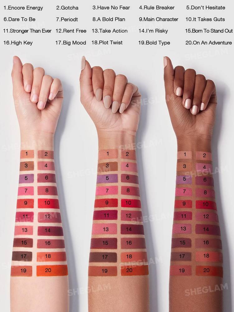 SHEGLAM Matte Lipstick – Multiple Shades 