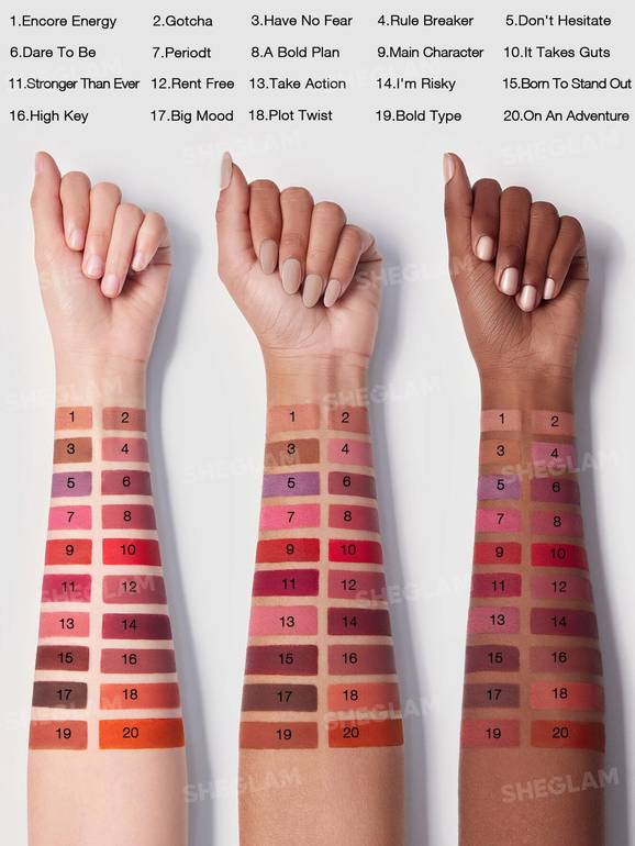 SHEGLAM Matte Lipstick – Multiple Shades 