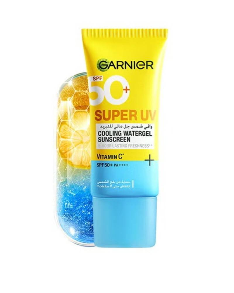 ,Garnier, Super UV, Cooling Watergel Sunscreen, SPF50+ Vitamin C