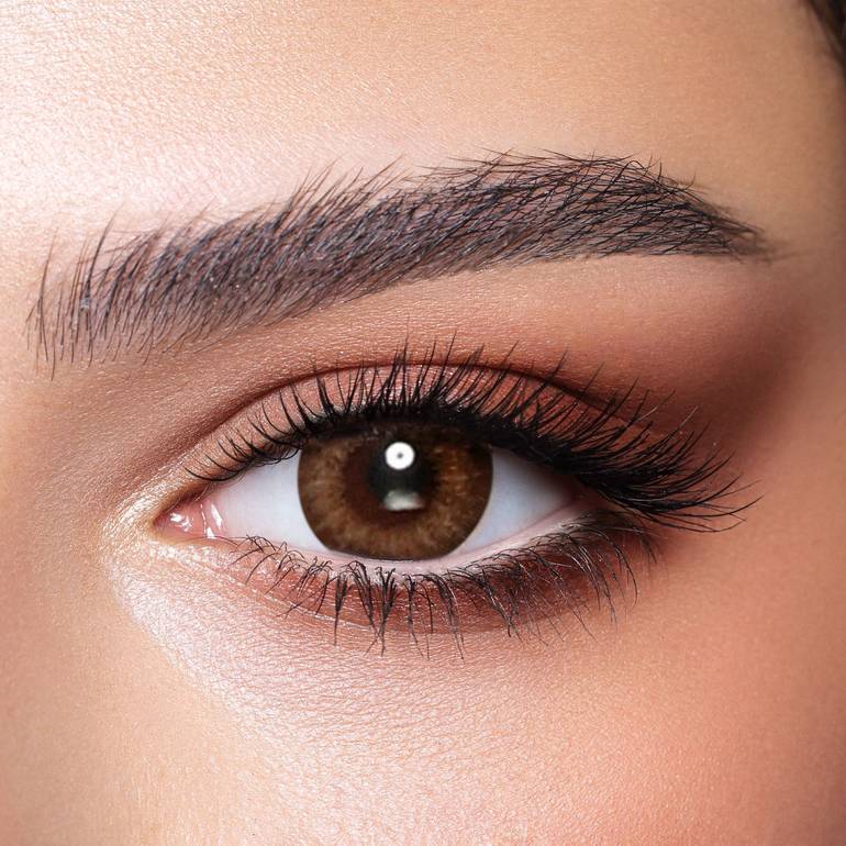 Bella, daily lenses, Almond Brown