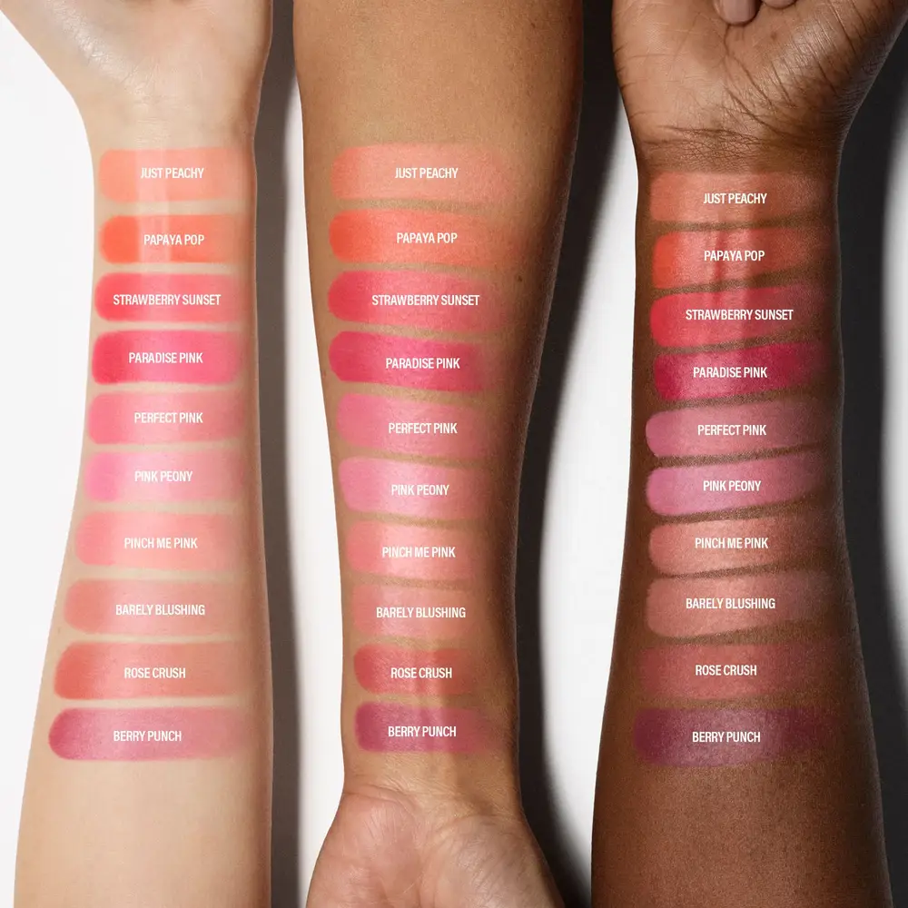 By Mario, Creamy Blush, Soft Pop, Strawberry Sunset