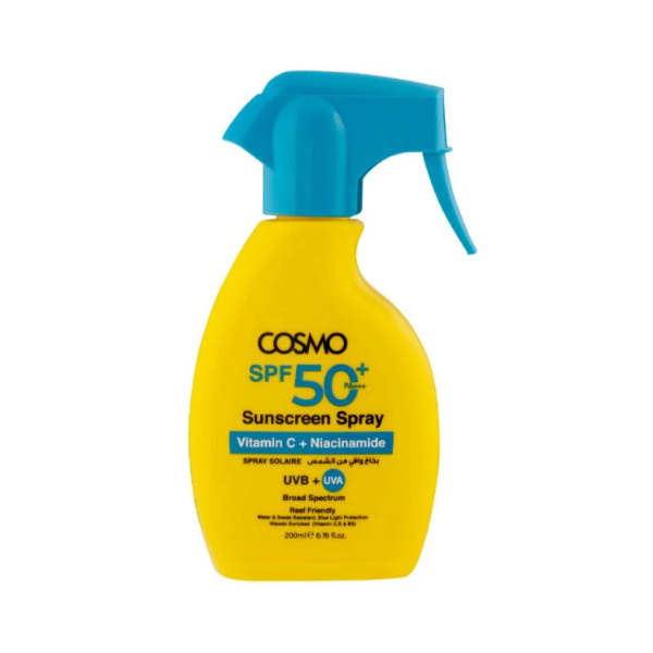 Cosmo SPF 50+ Sunscreen Spray with Vitamin C & Niacinamide - 200ml