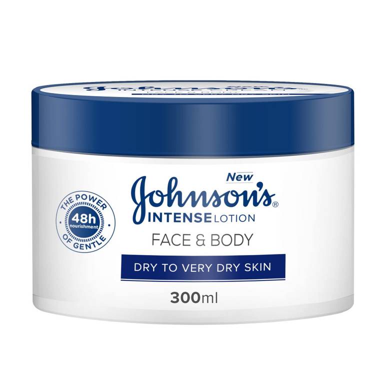 Johnson's Intense Cream is concentrated to nourish very dry skin 