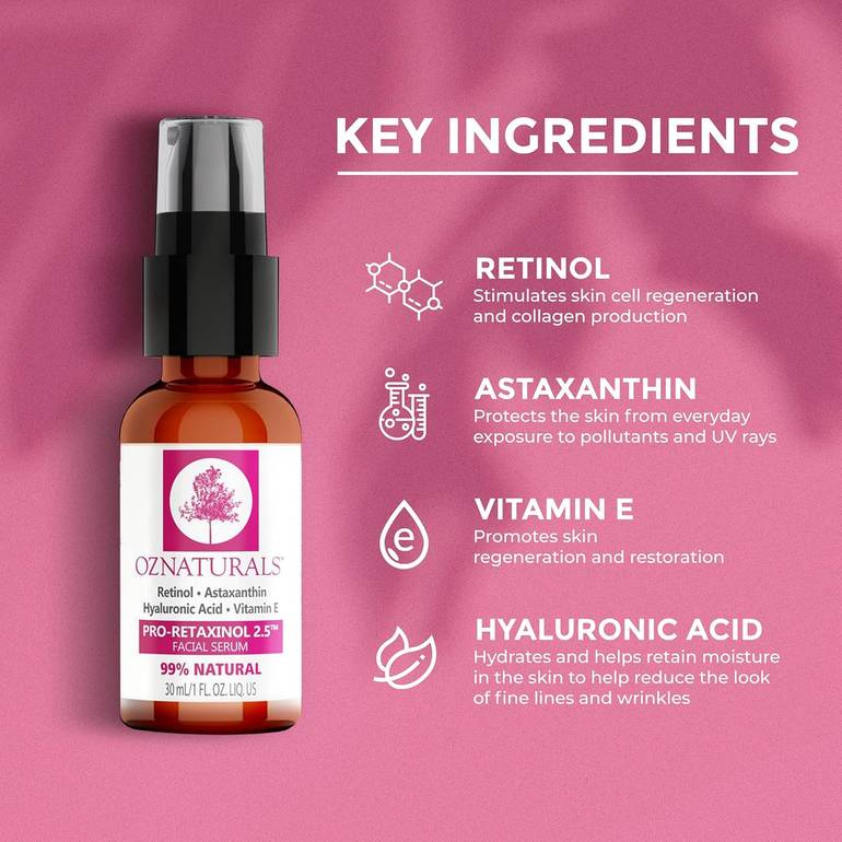 OZ Naturals, Pro-Retaxinol Facial Serum, - 30 ml