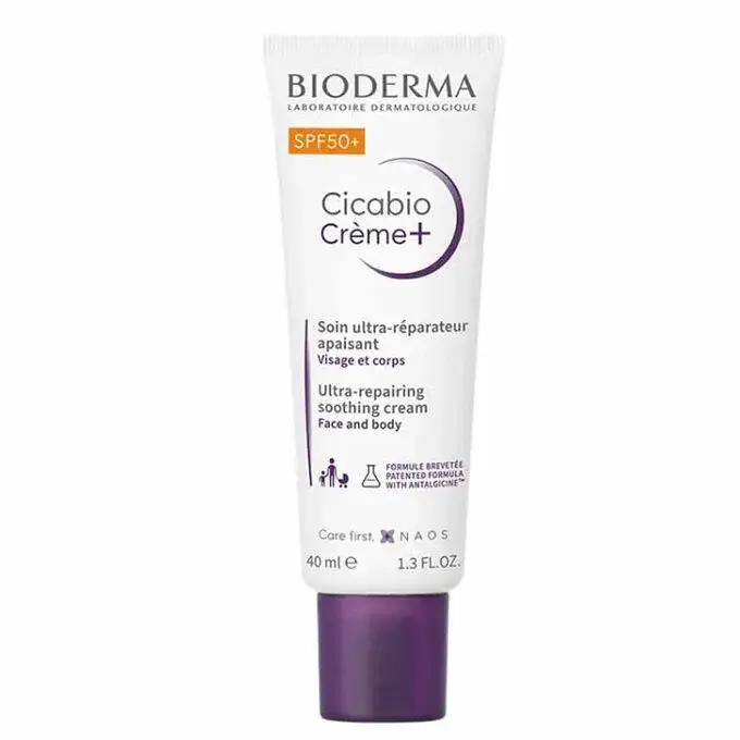 Bioderma, Cicabio Plus Cream, Skin Repair, SPF50+ Protection