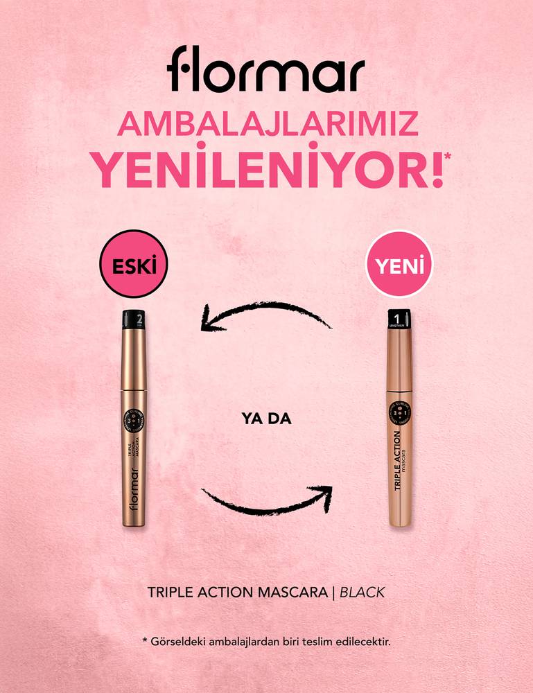 Flormar, Triple Action Mascara, for a triple effect