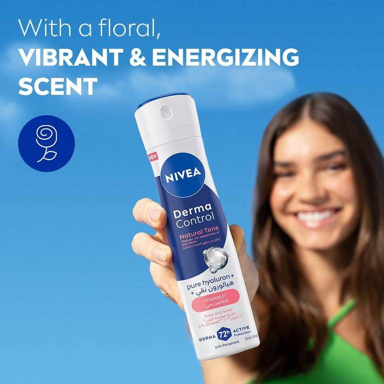 NIVEA, Deodorant Spray, Natural Tone, with Vitamin C, 150ml