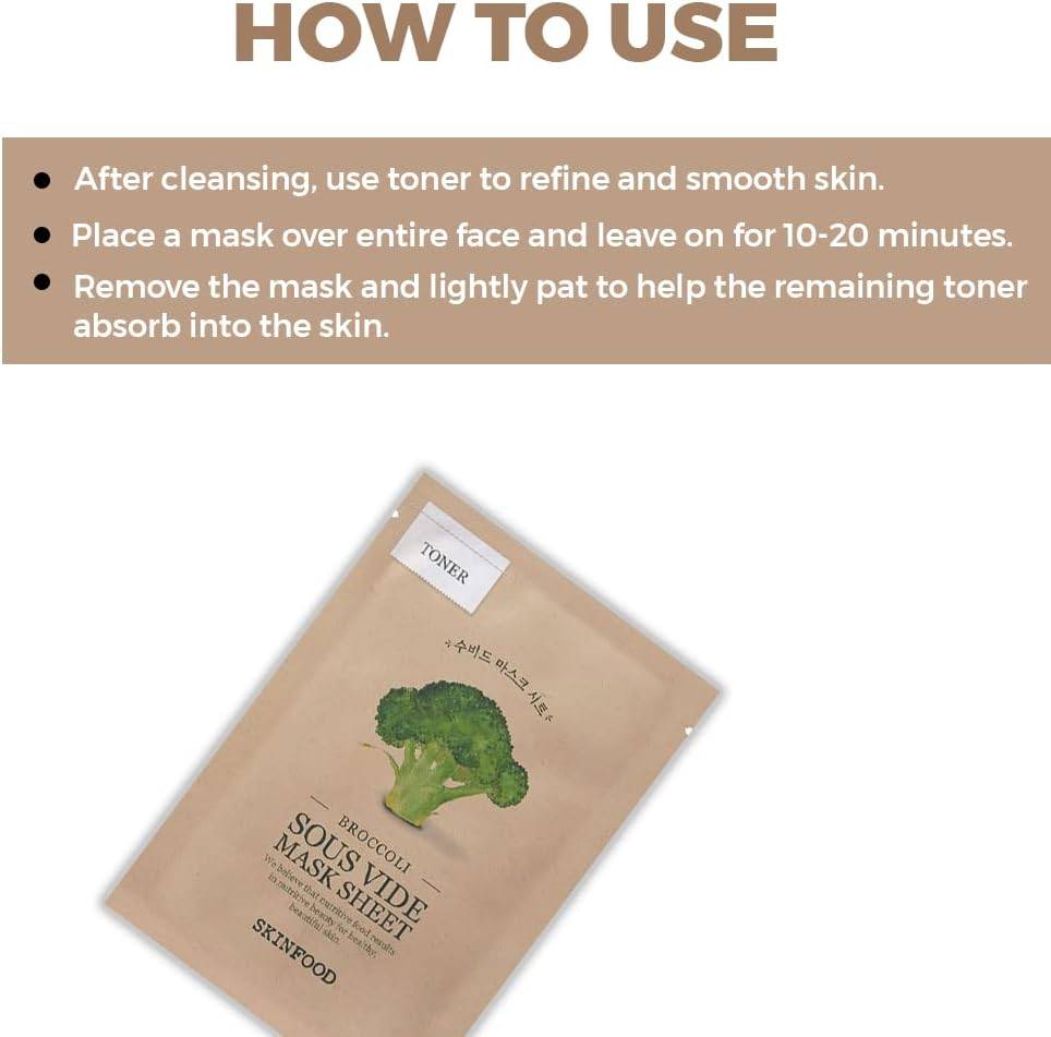 SKINFOOD broccoli Sous Vide Mask Sheet