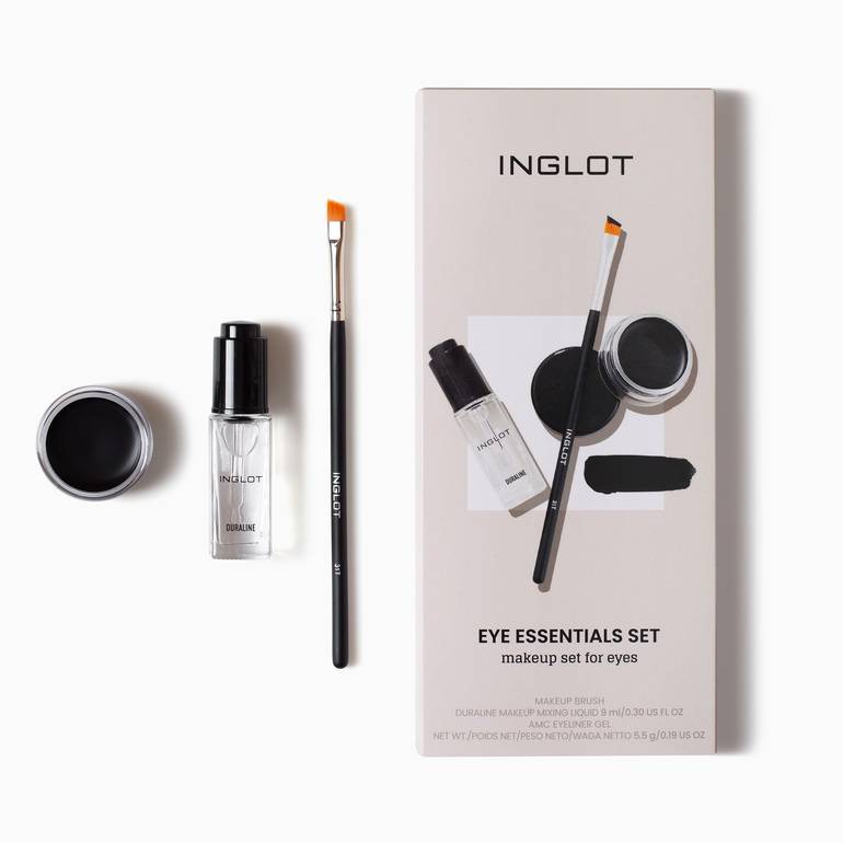 Inglot Eyebrow Gel Set + Brush + Dioraline Drops