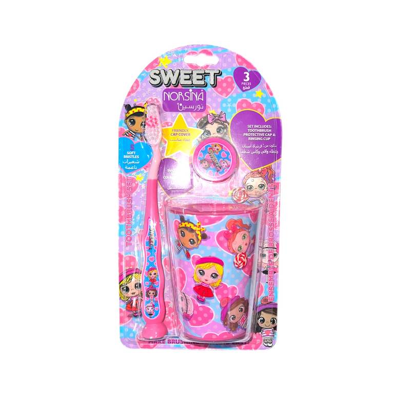 نورسين, مجموعة تنظيف الأسنان, للأطفال, - sweet