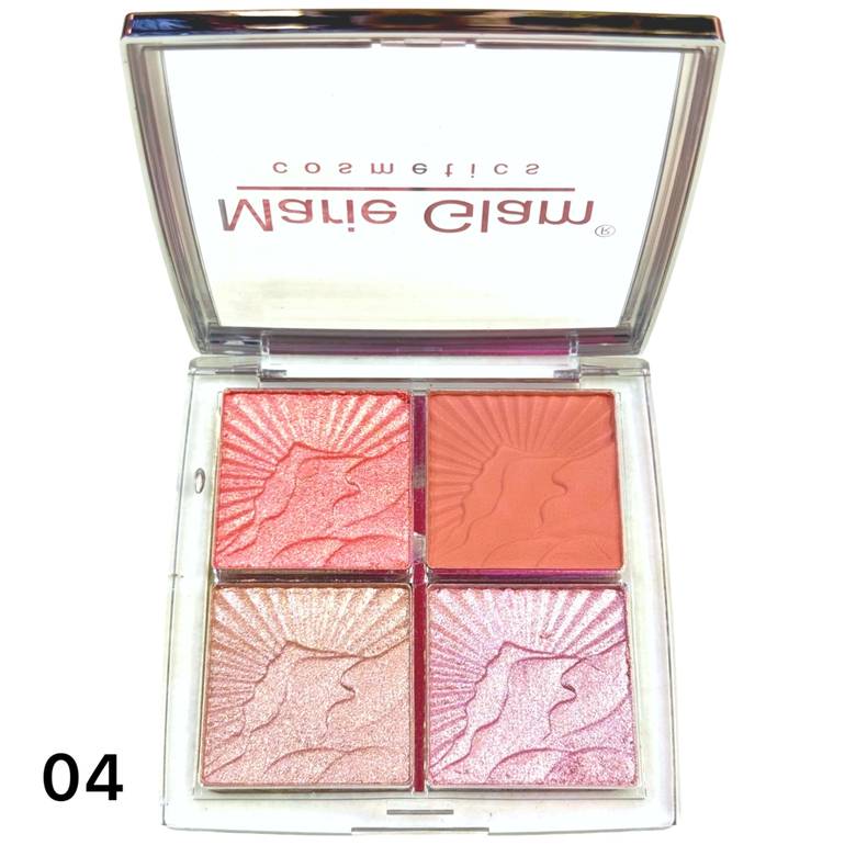 Mary Glam, Quad Highlighter Palette, -04