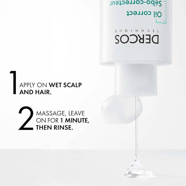 Vichy, Dercos Oil Control Shampoo, for Oily Skin, 200ml