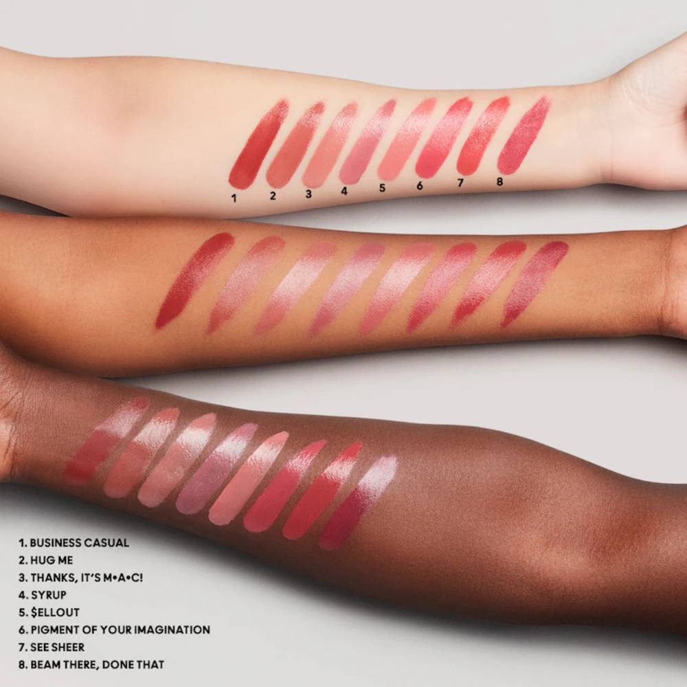 MAC, Luster Glass Lipstick, 562 chili Popper