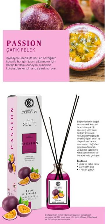 Creation, Reed Diffuser – Passion Fruit, 115 ml