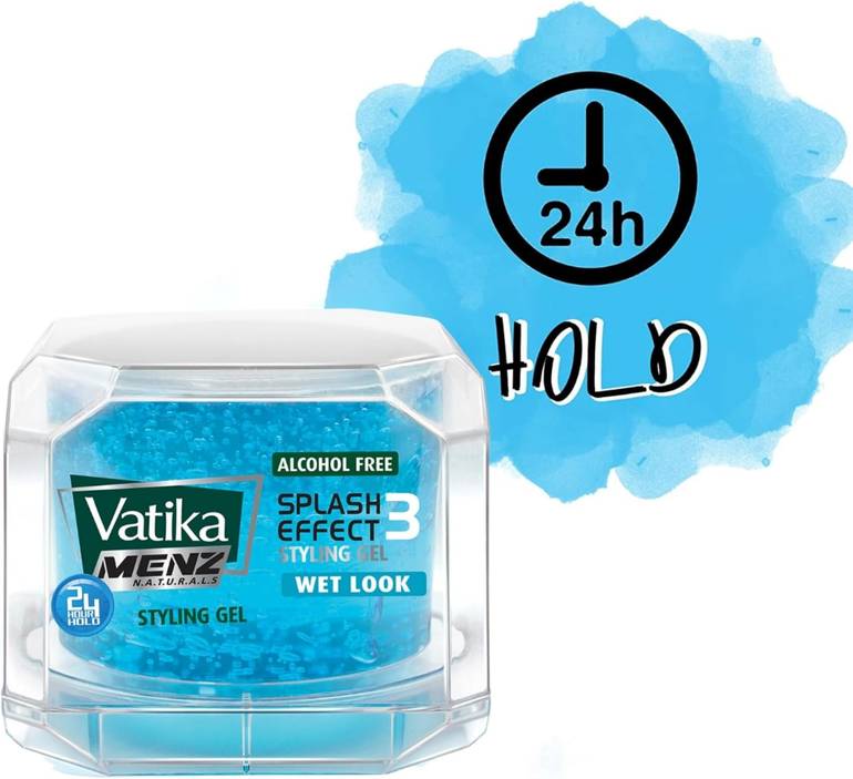 Vatika, Hair Gel, Splash Effect 3, Wet Look - 250ml