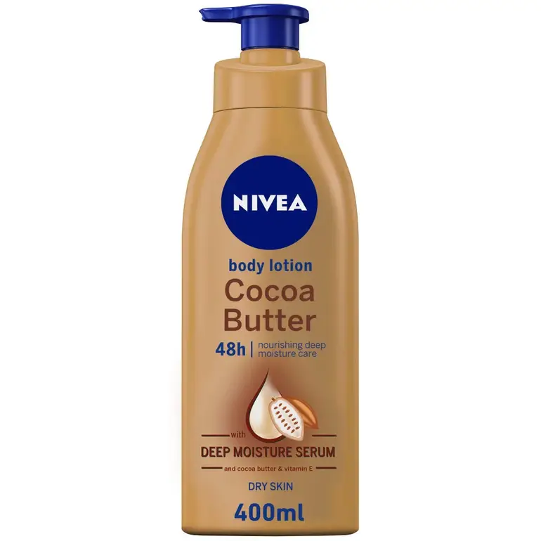 Nivea, lotion, cocoa butter, and vitamin E, for the skin - 400 ml