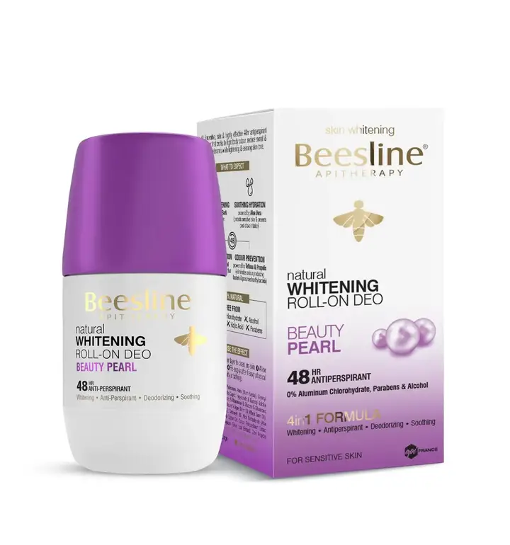 Beesline, Deodorant, Roll-On, Pearl Glow, 50ml
