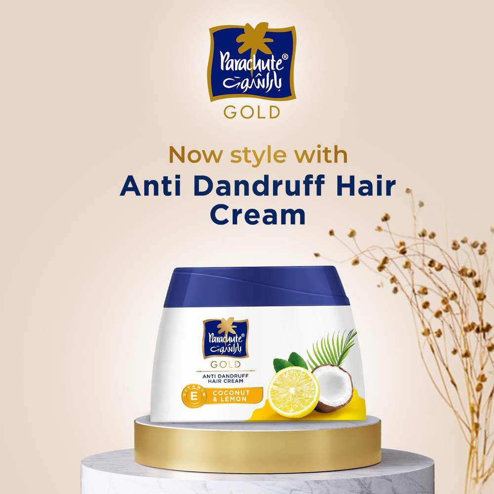 Parachute Gold Anti-Dandruff Cream, Coconut & Lemon, 140 ml