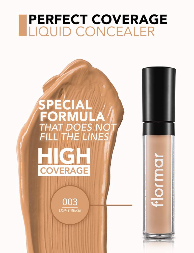 Flormar Perfect Coverage Concealer No. 3 Light Beige