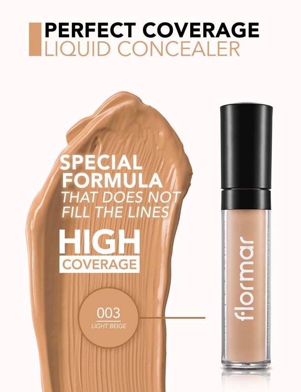 Flormar Perfect Coverage Concealer No. 3 Light Beige