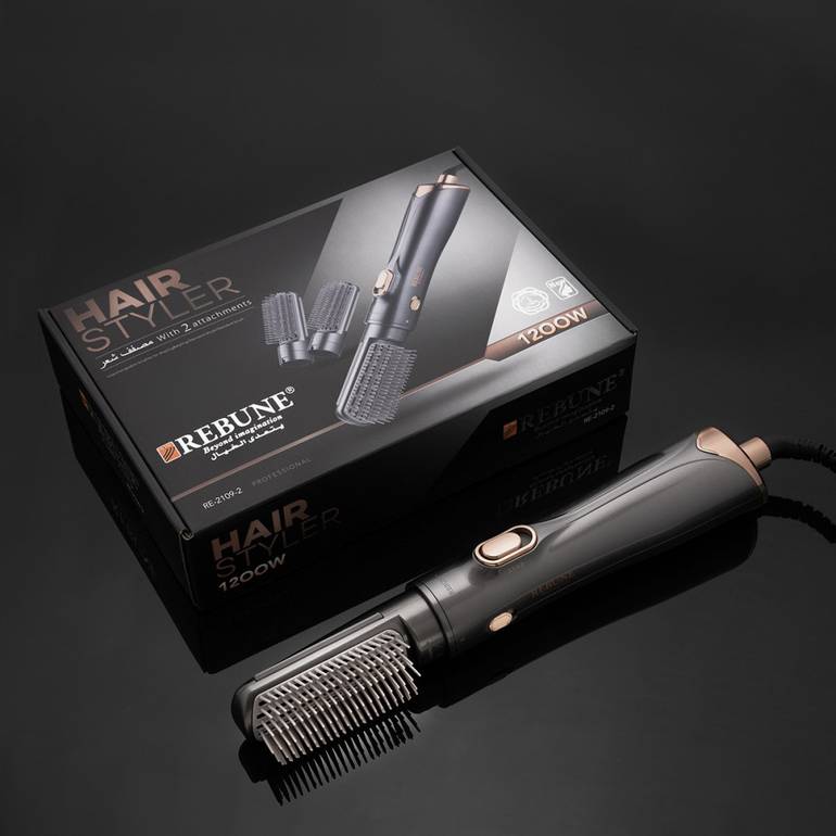 ريبون, استشوار مصفف شعر, مكون من فرشتين, re2109-2