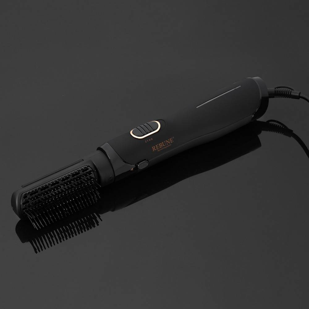 REBUNE, Hair Styler, Black RE-2094-2 with 2 Brushes