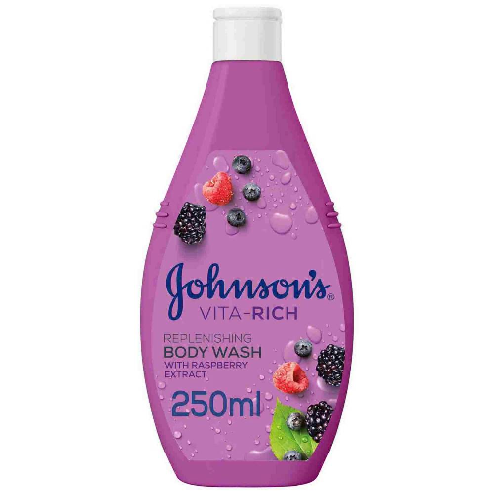 Johnson's, Soap, Shower Gel, with Raspberry Extract, - Vita Rich