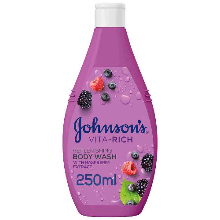 Johnson's, Soap, Shower Gel, with Raspberry Extract, - Vita Rich
