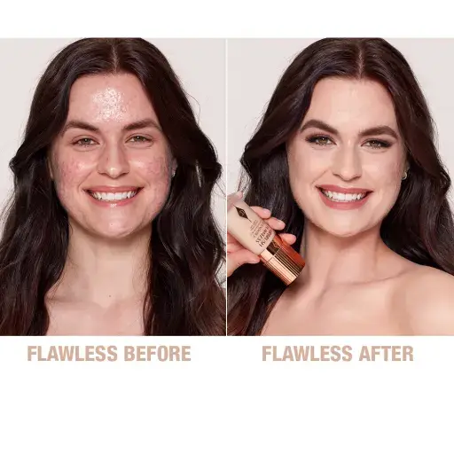 شارلوت, كريم اساس, اير برش فلوليس, تغطية كاملة, - 3 Neutral Beige