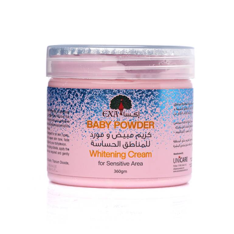 EXA, cream, whitening, and supplier, for sensitive area, 360 grams