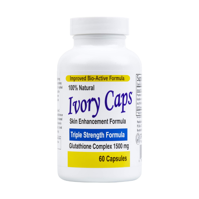 Ivory Caps, Glutathione Skin Lightening Capsules, 60 Capsules