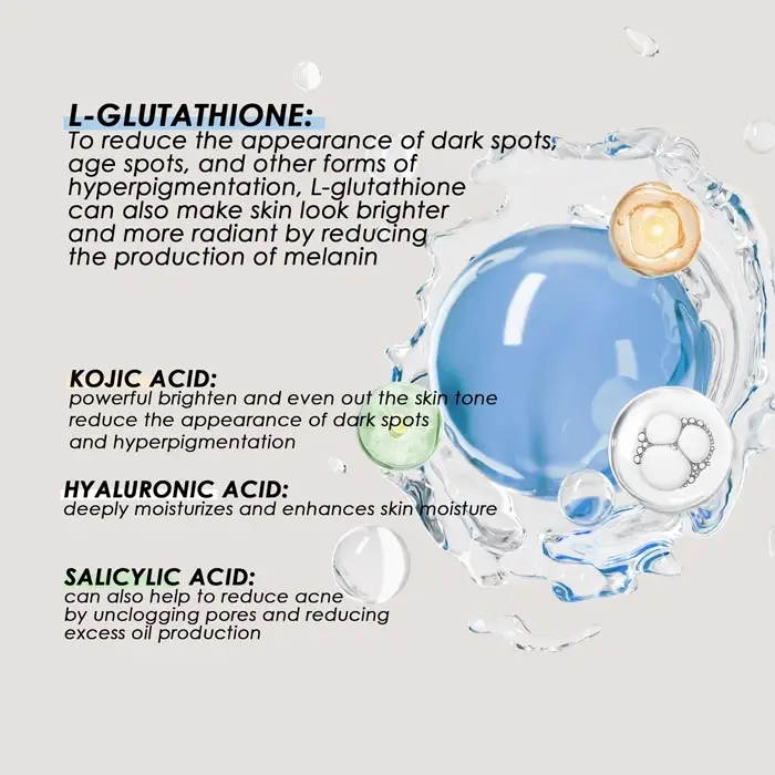 Glutathione, Skin, Whitening, Serum, 30ml, - Almoes