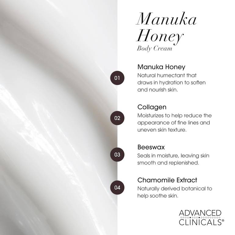 Advanced Clinicals, Skin Renewal Cream, with Manuka Honey, 454g