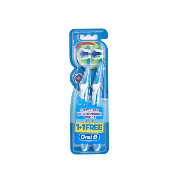 Oral-B, Medium Toothbrush 1+1 Free