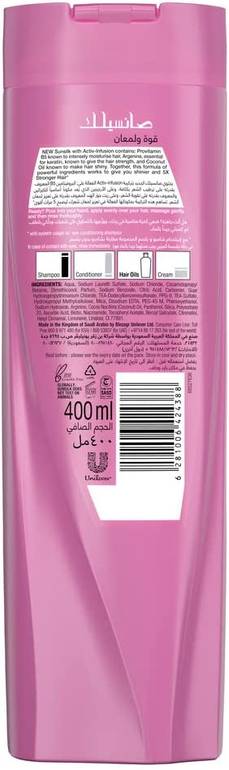 Sunsilk, Shampoo, Strength & Shine, Hair - 400 ml