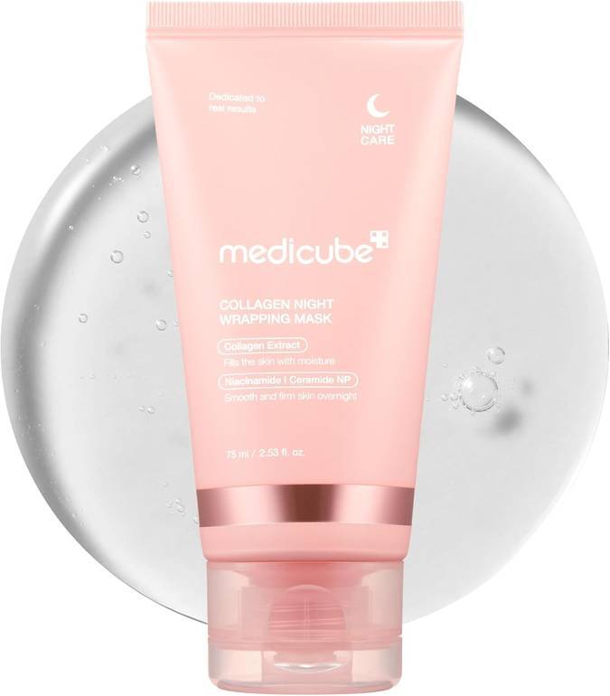 Medicube, Korean, collagen, night mask, for skin elasticity