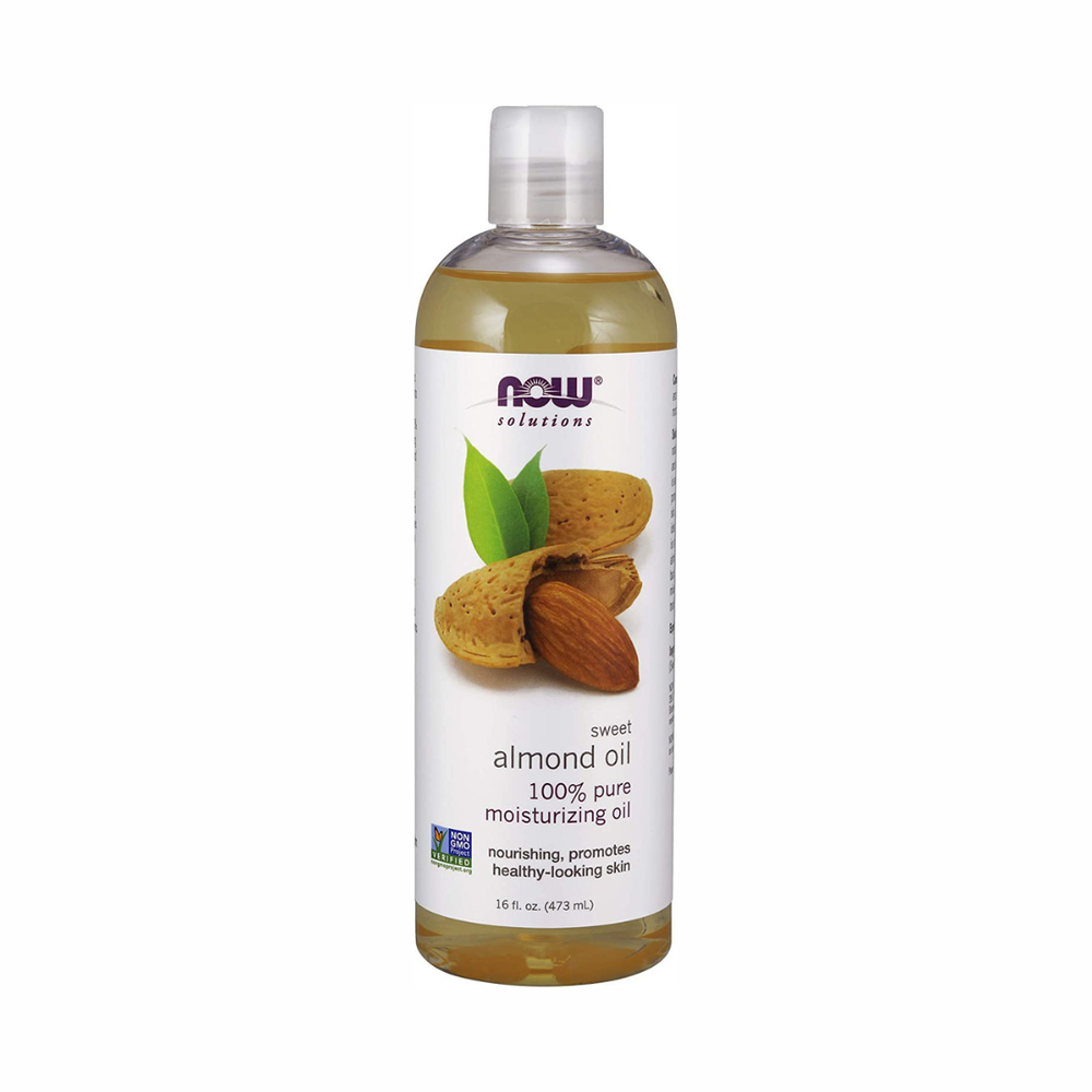 Now, 100% Pure Sweet Almond Oil, Skin Moisturizer, 473 ml