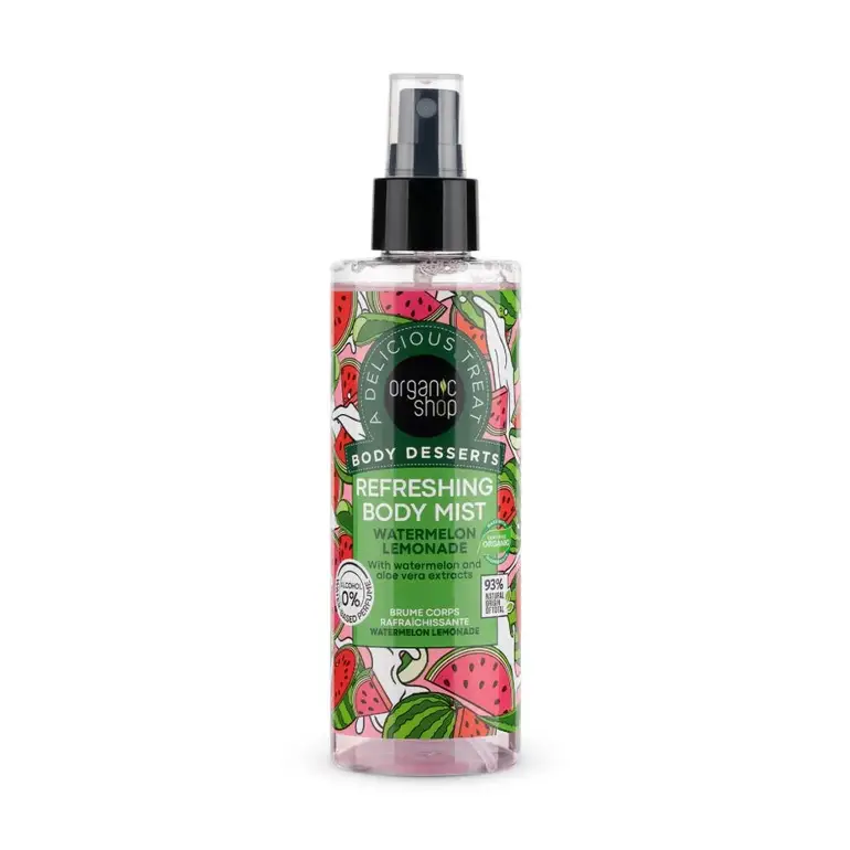 Organic Shop, Moisturizing Body Spray, Watermelon Lemonade Scent – ​​200ml